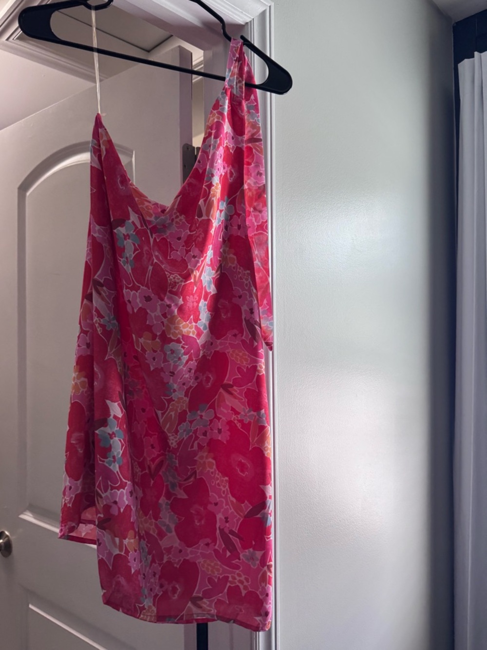 Pink Lily Red and Pink Floral Slip Dress